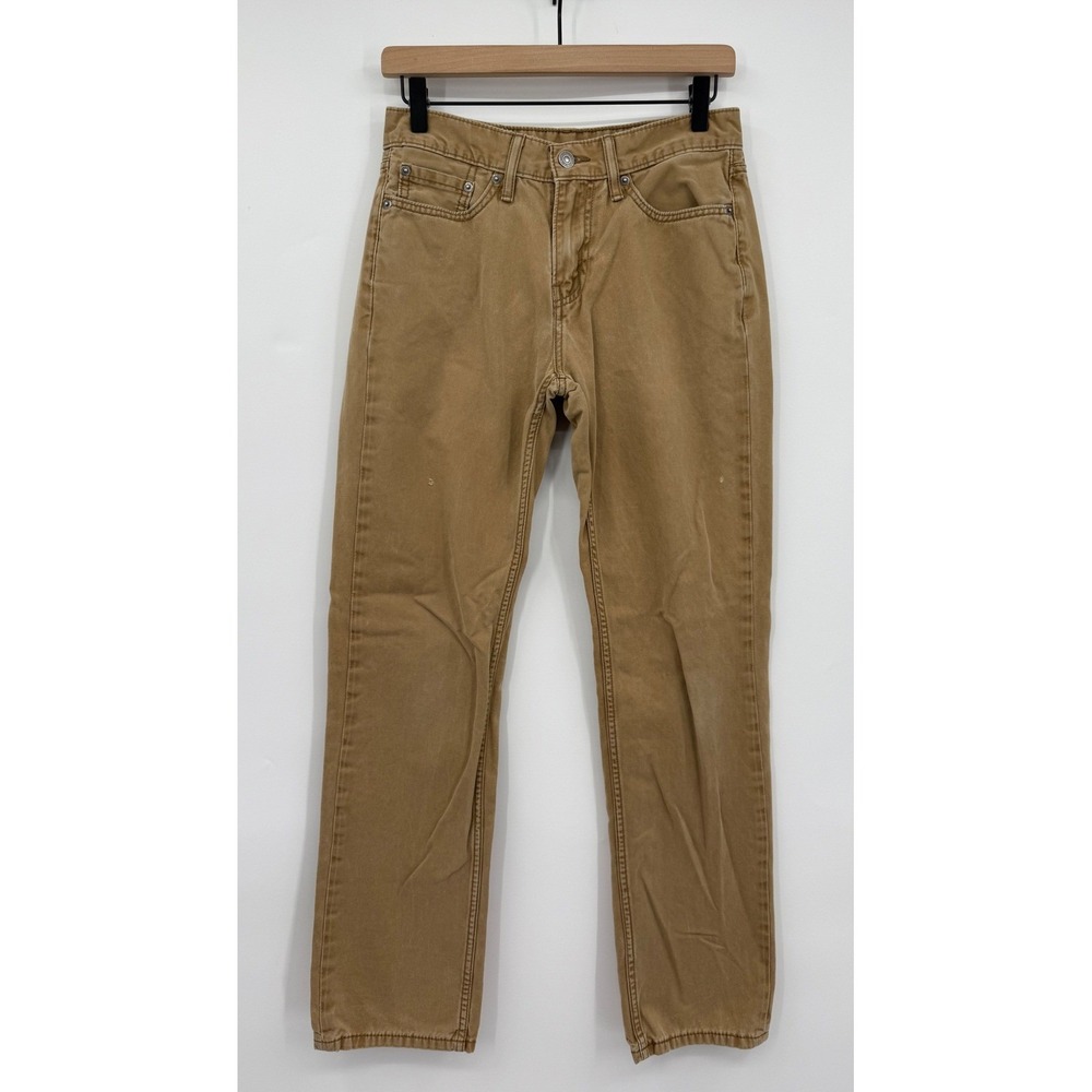 Levis 514 Jeans Mens 29x32 Brown Straight Fit Cotton‎ Twill Casual Chino Pants